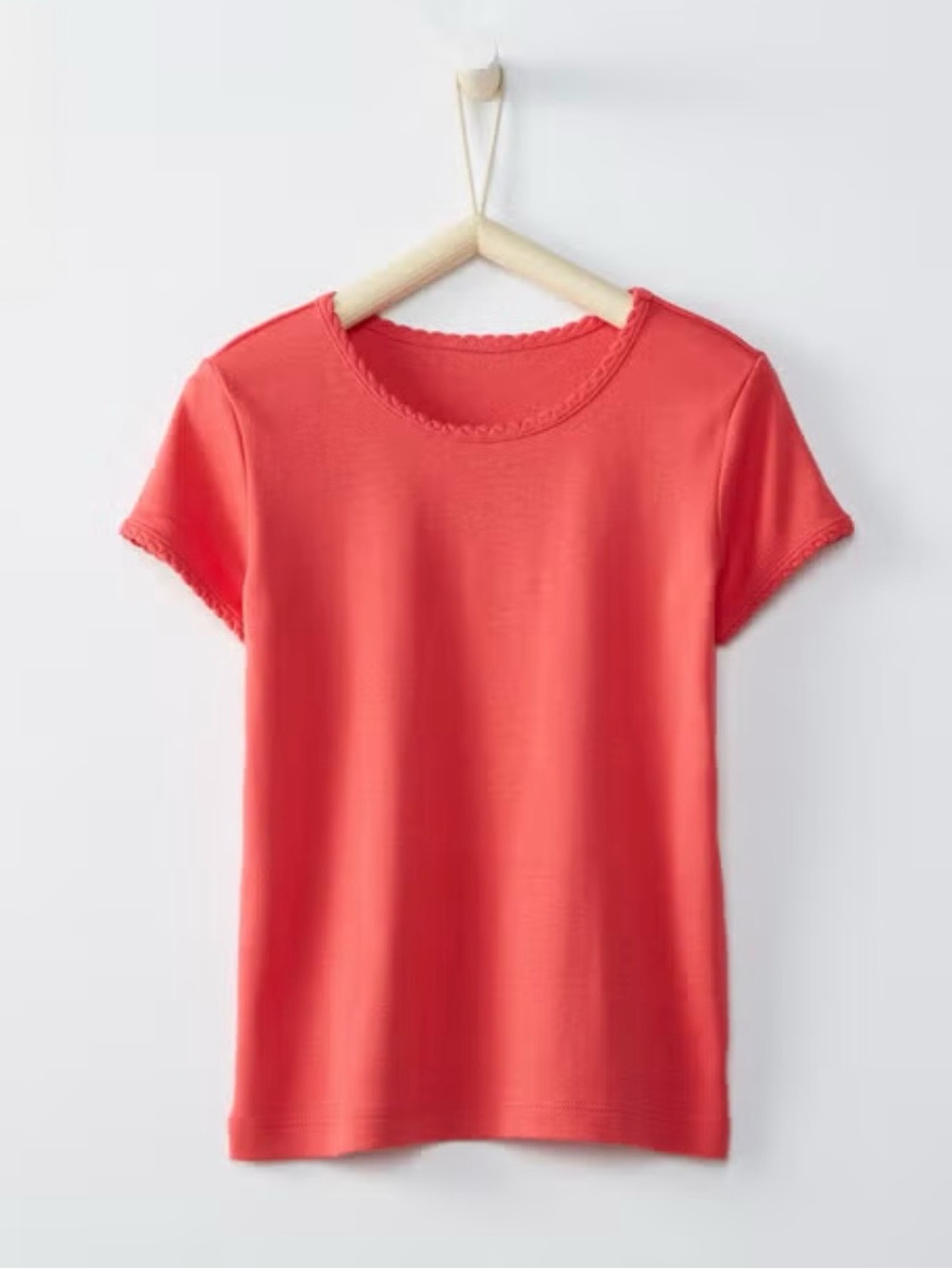 Hanna Andersson Solid Power Tee in Sunny Red size 6-7 (120cm)